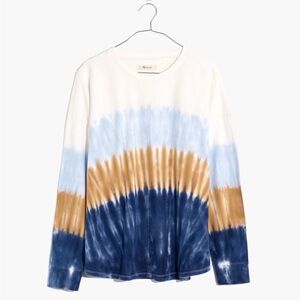 Madewell Women’s Sz L Tie-Dye Newville Tee Organic Cotton Multicolor #25